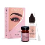 MENELA Eyebrow Henna Tint Kit - Medium Brown Brow Color with Bamboo Extract - Natural Look, Easy Application - 2.5g Henna + 15ml Fixer - Ammonia-Free, Vegan, Cruelty-Free - Image 2